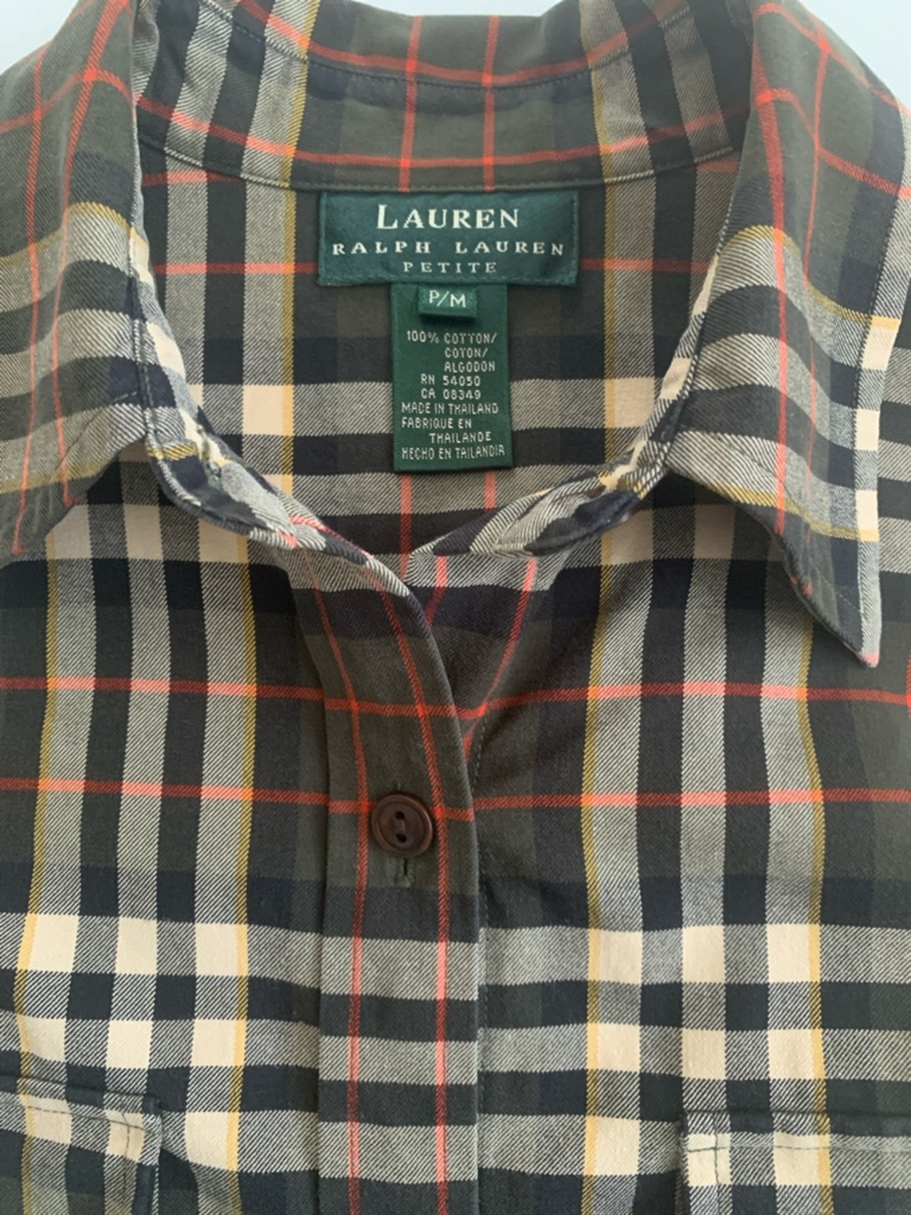 RALPH LAUREN plaid shirt